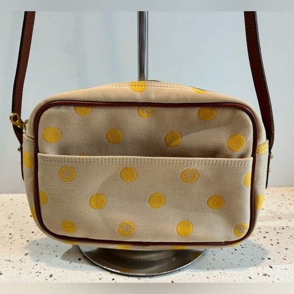 Vintage Dooney & Bourke Polka Dot Small Canvas Shoulder Crossbody Handbag‎ - Picture 9 of 16